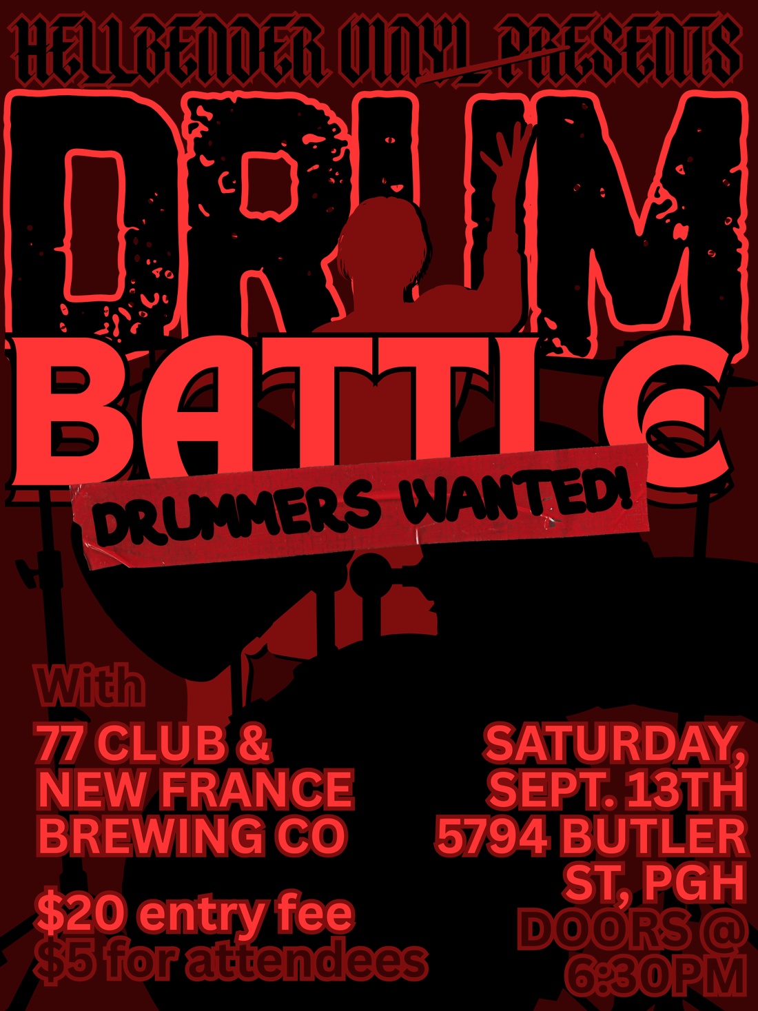 Drum Battle Spots Filling Up Quick!