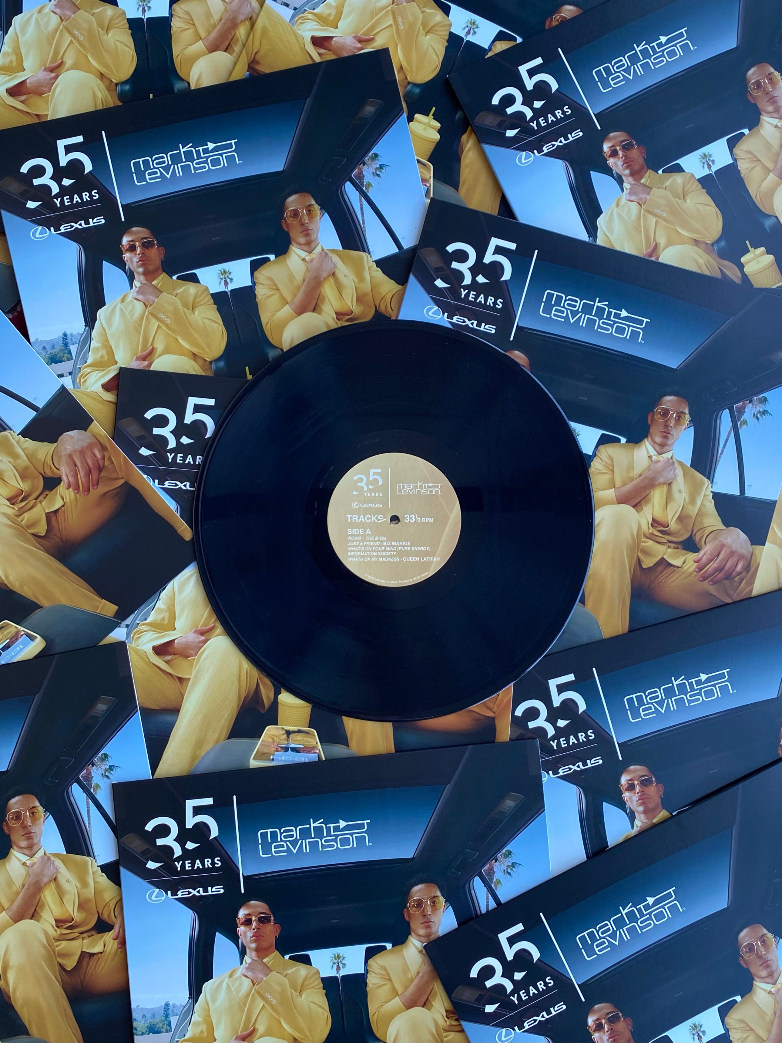 Mark Levinson Lexus 35 Years promotional vinyl record for corporate sales